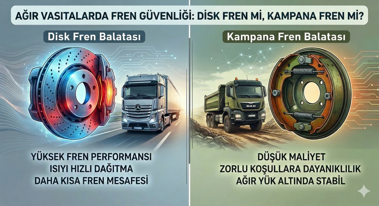 Ağır Vasıtalarda Fren Güvenliği: Disk Fren mi, Kampana Fren mi