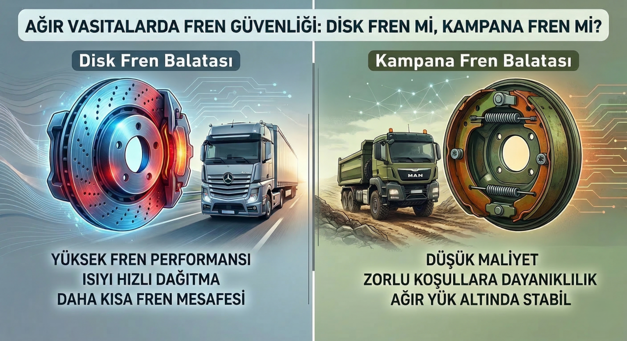 Ağır Vasıtalarda Fren Güvenliği: Disk Fren mi Kampana Fren mi