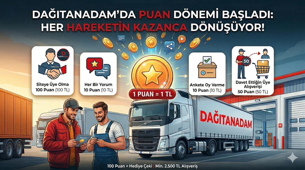 Dağıtanadam’da Puan Dönemi Başladı: Her Hareketin Kazanca Dönüşüyor!