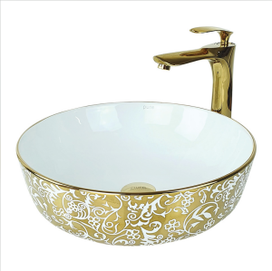 ÇANAK LAVABO - GARDENİA ALTIN BEYAZ