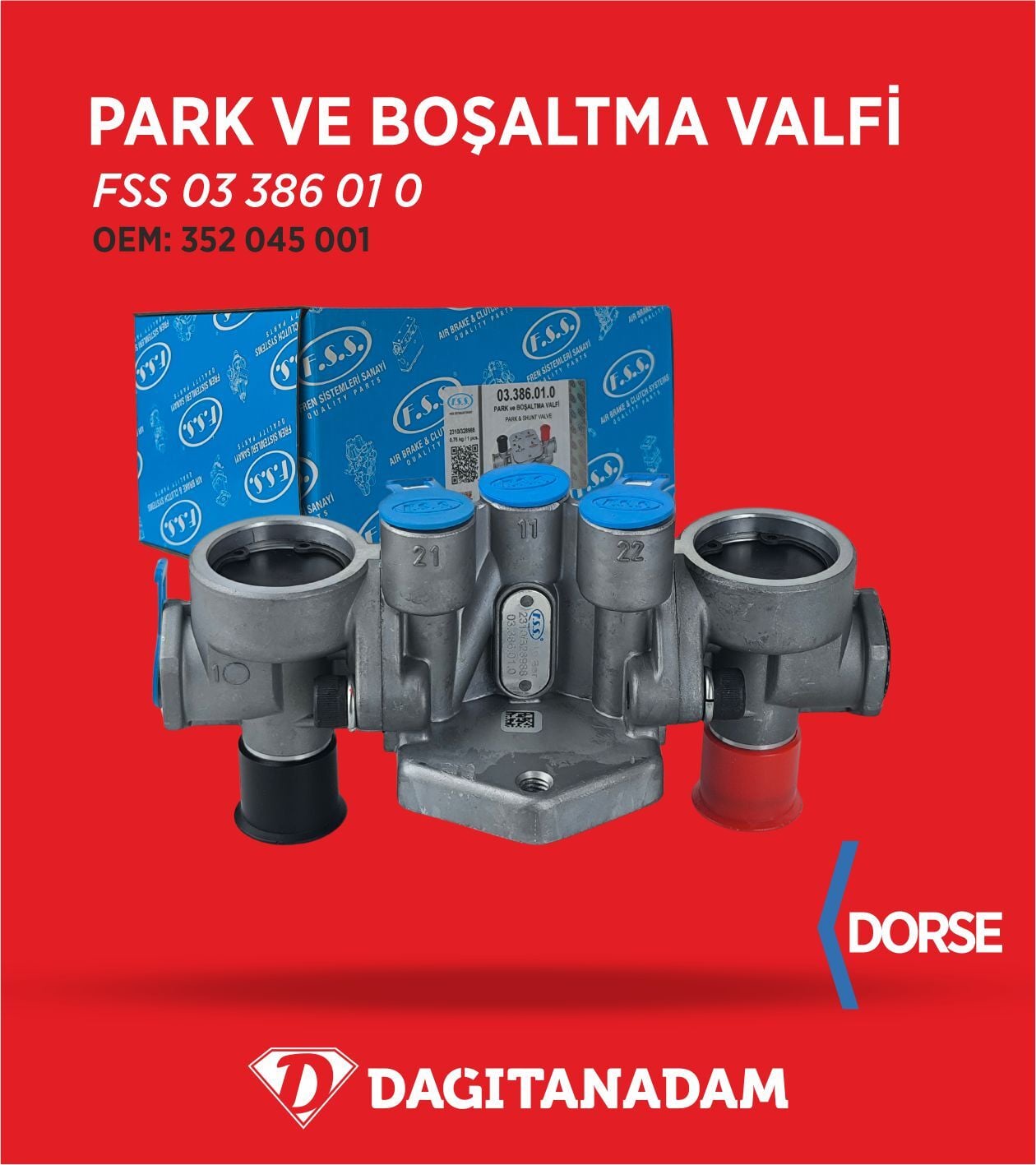 Park Ve Boşaltma Valfi - Dorseler / Oem: 352 045 001