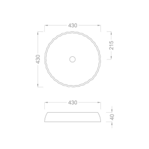 Pure Concept Beyaz Yarı Ankastre Lavabo