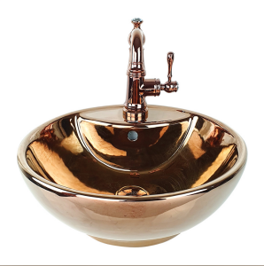 ÇANAK LAVABO - BOWL ROSE GOLD BEYAZ