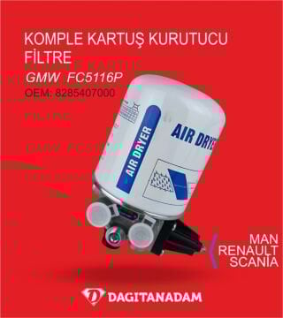 Komple Kartuş Kurutucu Filtre - Mercedes - Man - Renault / 8285407000 - 981819 - 980829 - 500004419 - 322795