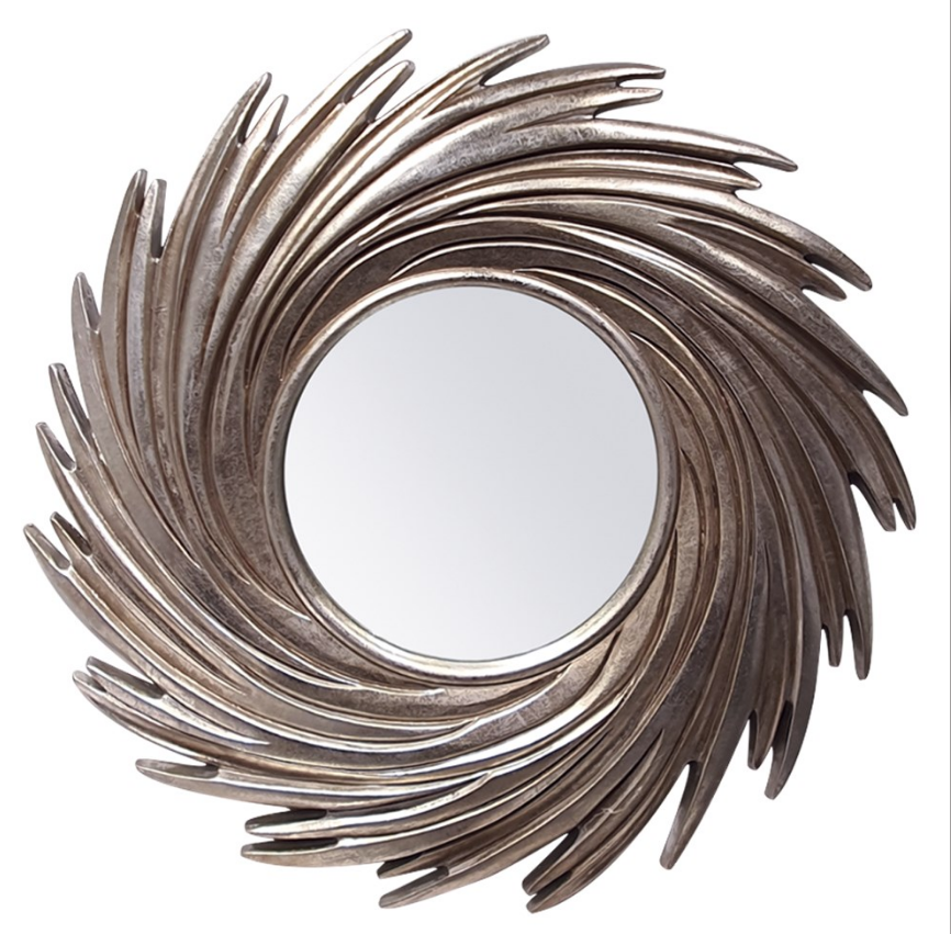 AYNA -  LİON 60 CM GÜMÜŞ