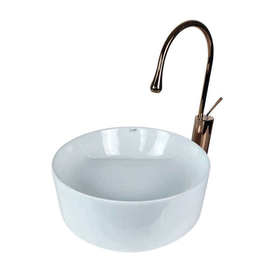 ÇANAK LAVABO - REN 42 CM BEYAZ TEZGAH ÜSTÜ
