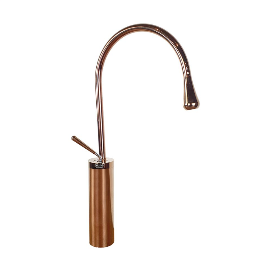 ÇANAK LAVABO BATARYASI - MİNİMAL ROSE GOLD BEYAZ