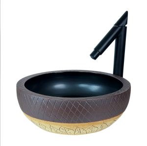 ÇANAK LAVABO - PETRA 42 CM DEKORATİF TEZGAH ÜSTÜ BEYAZ