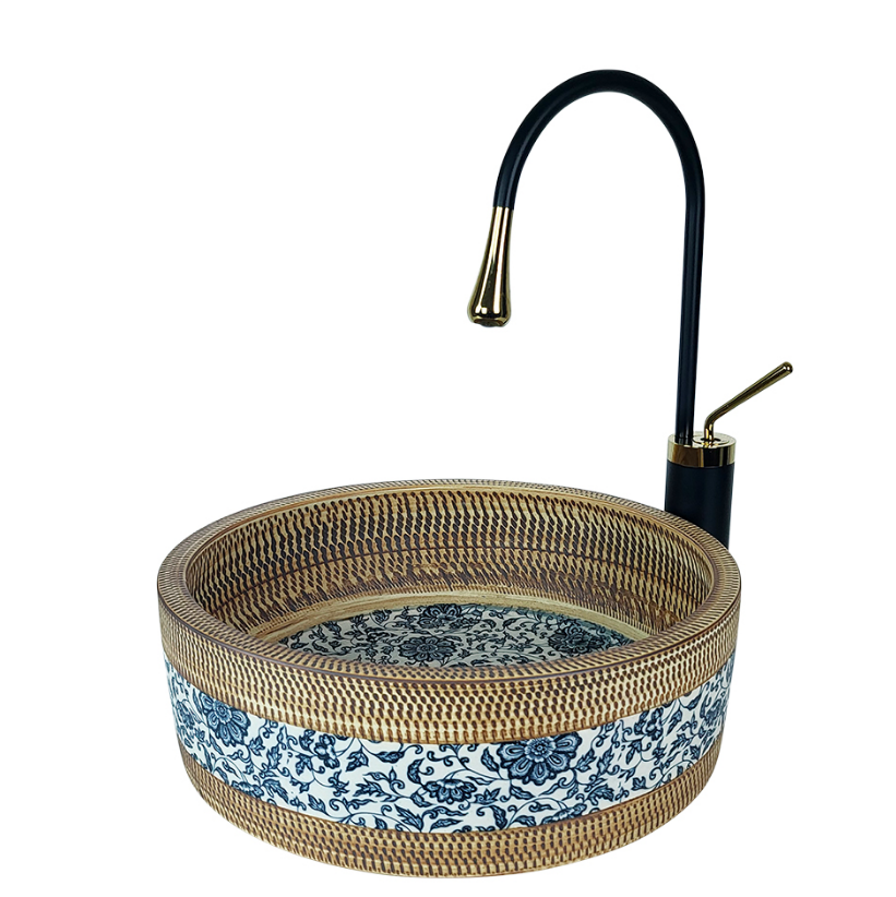 ÇANAK LAVABO - EDESSA 42 CM DEKORATİF TEZGAH ÜSTÜ BEYAZ