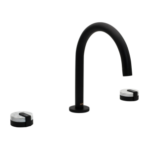 LAVABO BATARYASI - ROYCE SİYAH 3 DELİKLİ