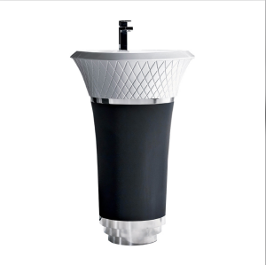 MONOBLOK LAVABO - GLORY SİYAH BEYAZ