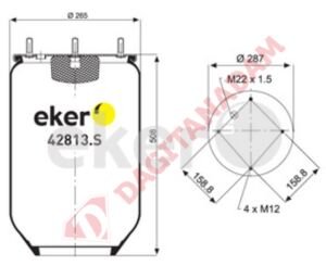 Süspansiyon Körük Lastiği - 4 Saplamalı