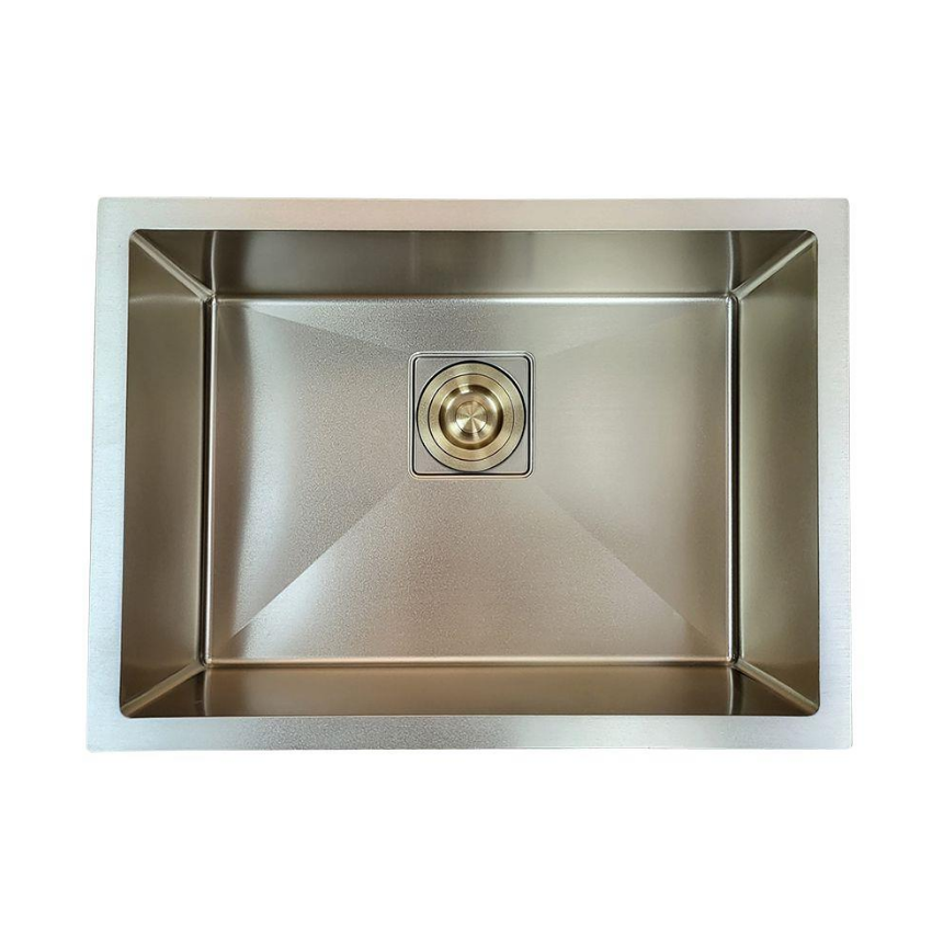 PASLANMAZ ÇELİK EVİYE - 60X43 TEK GÖZ ALTIN