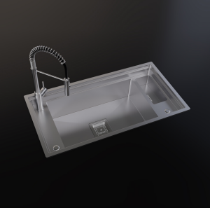 PASLANMAZ ÇELİK EVİYE - INOX 82X43 TEK GÖZ YIKAMA BÖLÜMLÜ