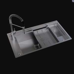 PASLANMAZ ÇELİK EVİYE - INOX 82X43 TEK GÖZ YIKAMA BÖLÜMLÜ