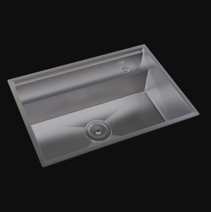 PASLANMAZ ÇELİK EVİYE - INOX 68X48 KORUMA KAPAKLI