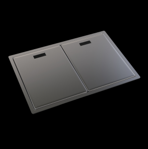 PASLANMAZ ÇELİK EVİYE - INOX 68X48 KORUMA KAPAKLI