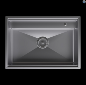 PASLANMAZ ÇELİK EVİYE - INOX 68X48 KORUMA KAPAKLI