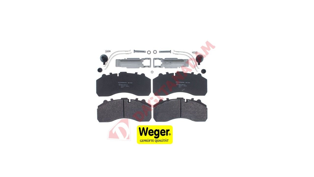 Disk Fren Balatası - Frehauf-Dorse Bp-W Dingil (Yaylı Çentikli) - 980102570-(29167)