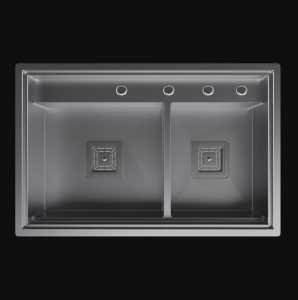 PASLANMAZ ÇELİK EVİYE - INOX 72X47 ÇİFT GÖZ