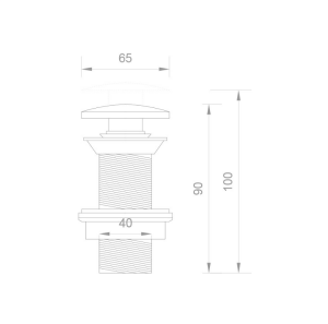 POP UP LAVABO SÜZGECİ - TAŞMASIZ ALTIN