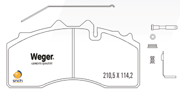 Disk Fren Balatası - Bpw - Arka | Oem No: 5092090130 - Weger