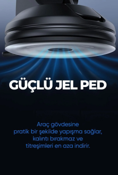 Araç İçi Telefon Tutucu Kablosuz Şarjlı – 360 Derece Vantuzlu 15 W | Woyax