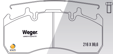 Disk Fren Balatası - Wva No: 29173/29203 - Renault – Volvo - Ön/Arka | Oem No: 5001864365 - Weger