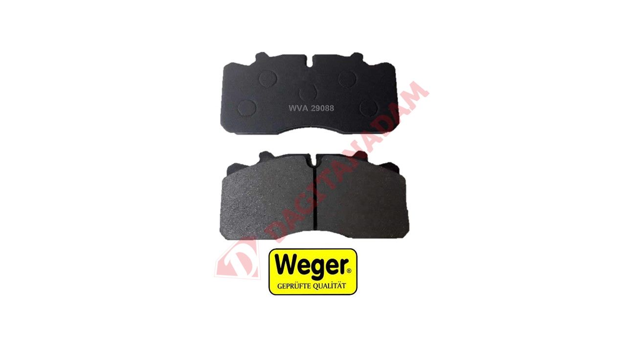 Disk Fren Balatası - Man 12 - 153 Ön /Bmc Probus Ön /Bmc Pro 518  6 Yaylı -2  Maşalı, Vidalı - 12999667-(29088)