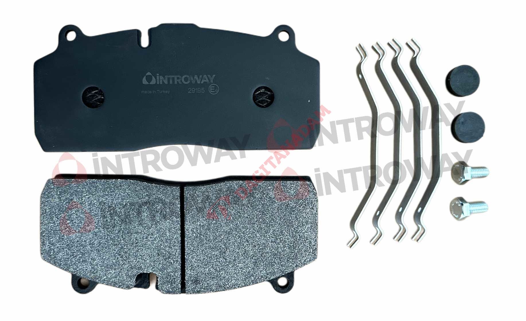 Disk Fren Balatası - (Kırmızı) 29195 Bp-W Saf Haldex