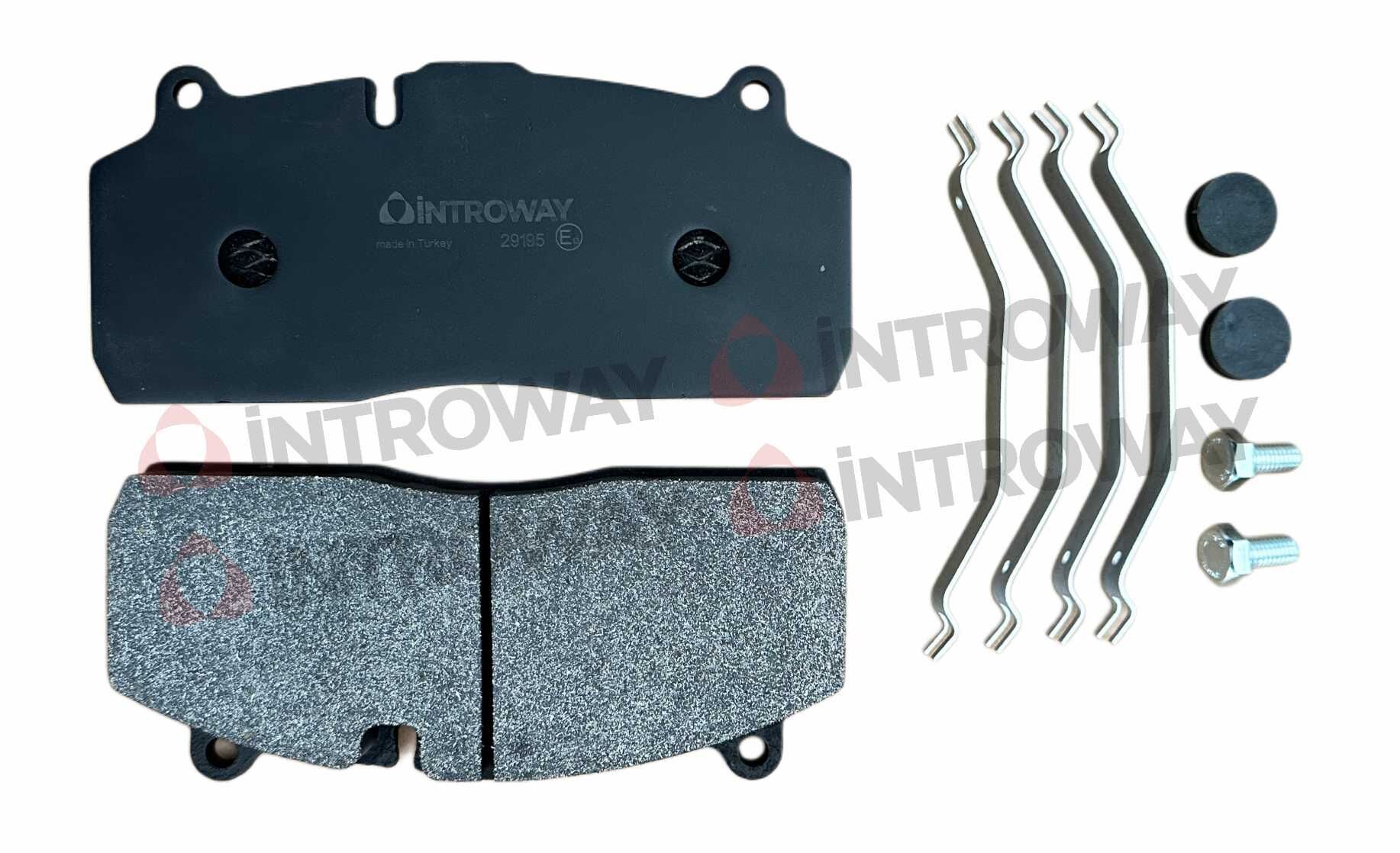Disk Fren Balatası - Wva No: 29175/29195 - Hendrıckson – Mercedes – Saf - Arka | Oem No: 3057009600 - İntroway