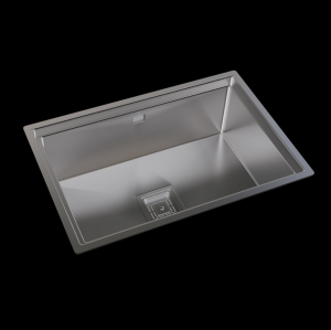 PASLANMAZ ÇELİK EVİYE - INOX 64X43 KORUMA KAPAKLI