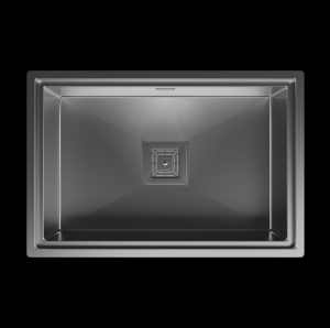 PASLANMAZ ÇELİK EVİYE - INOX 64X43 KORUMA KAPAKLI