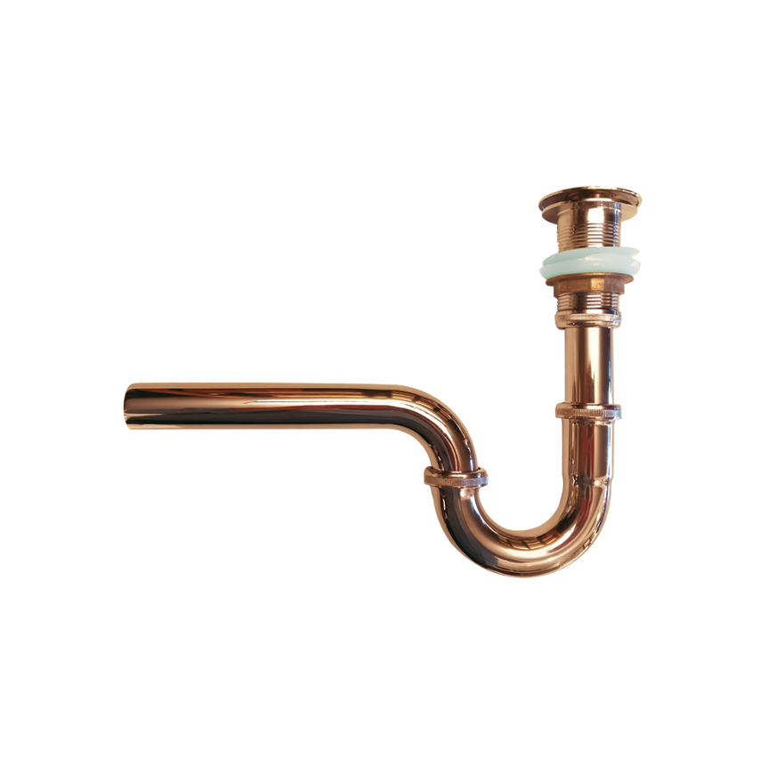 U SİFON + POP-UP - PASLANMAZ ROSE GOLD