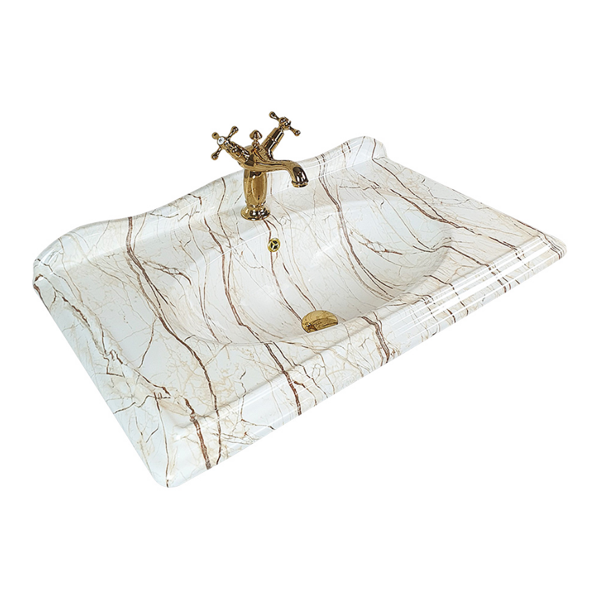 VİCTORİAN LAVABO - RAİN BEİGE ETAJERLİ