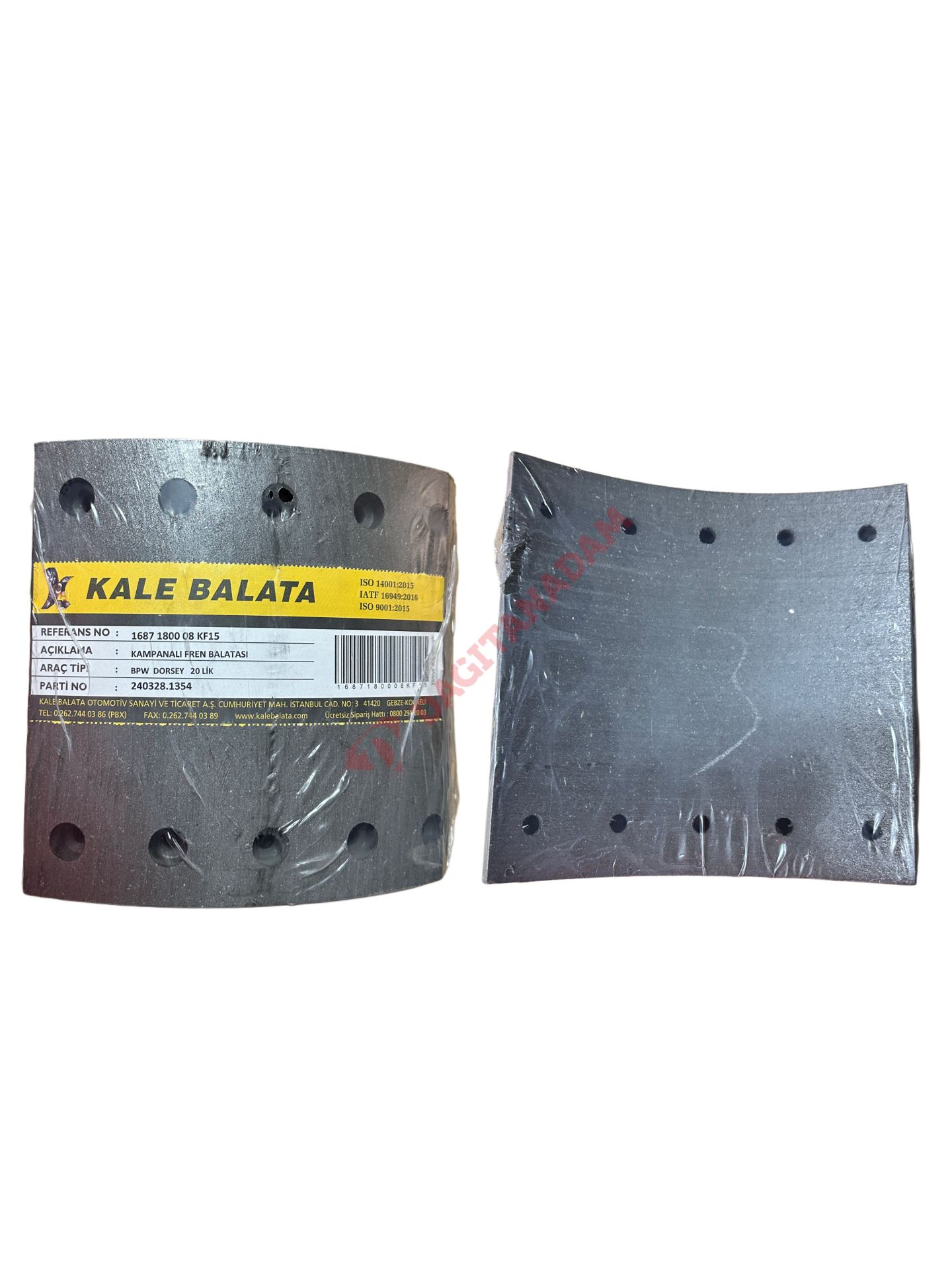 Kampana Fren Balatası - Arka Daf Freuhauf Saf (20'Lik)