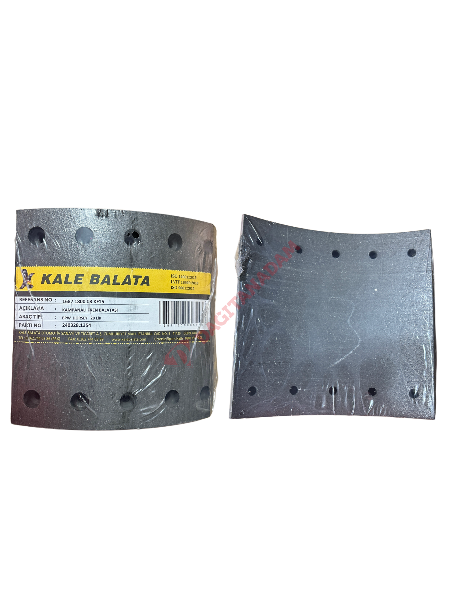 Kampana Fren Balatası - Arka Daf Freuhauf Saf (20'lik)