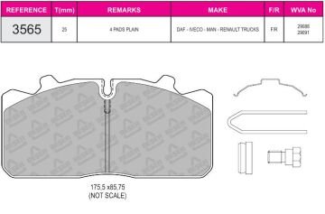 Disk Fren Balatası - Eco 29088 / Man 12153 | Beşer
