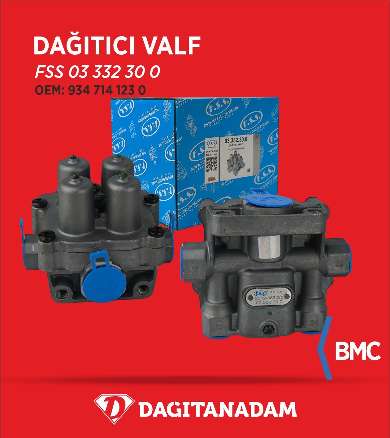 Dağıtıcı Valf - Bmc Prof / Oem: 934 714 123 0