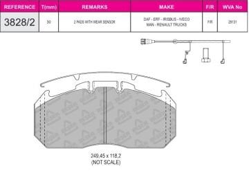 Disk Fren Balatası - Eco 29131 / Renault Premıum Aksesuarlı Farklı İkaz Fişli | Beşer