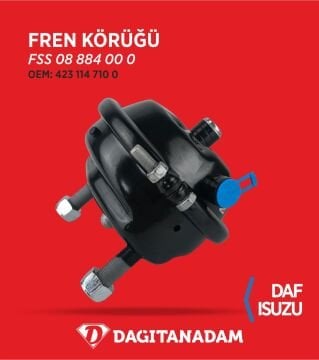 Fren Körüğü - Servis Disk Tipi T14 (14'lük) Daf,Isuzu / Oem: 423 114 710 0