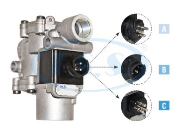 Abs Solenoid Valfi - Daf - Iveco - Renault / Oem: 472 195 015 0