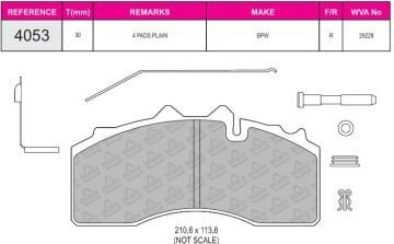 Disk Fren Balatası - Eco 29228 / Bpw Dingil Büyük | Beşer