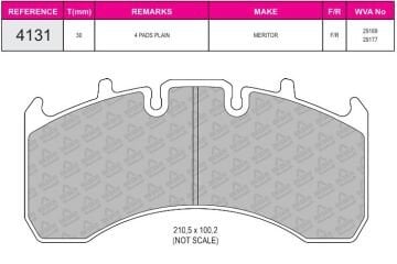 Disk Fren Balatası - Eco 29169 / Volvo Renault Fh Seri Magnum / Premıum | Beşer