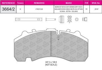 Disk Fren Balatası - Prıme 29167 / Bpw Frehauf Dingil  | Beşer