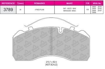 Disk Fren Balatası - Prıme 29093 / Mercedes Atego | Beşer