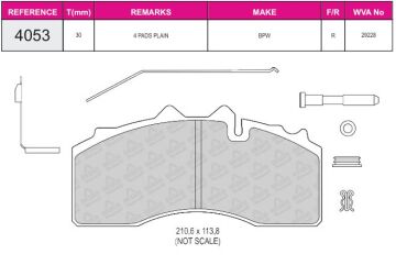 Disk Fren Balatası - Ford - Ön | Beşer No: 4053