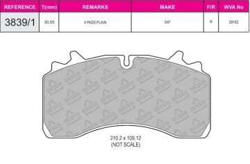 Disk Fren Balatası - Prıme 29162 / Saf Dorsey | Beşer
