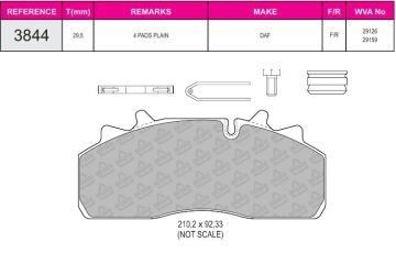 Disk Fren Balatası - Prıme 29159 / Daf Saf Treyler Lf55 | Beşer