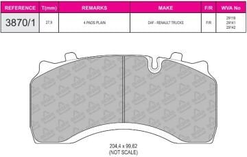 Disk Fren Balatası - Prıme 29141 / Renault Midlum Aksesuarsız  | Beşer